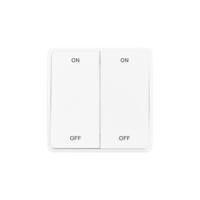 Interrupteur cinétique sans fil auto-alimenté 1/2 voie, indice de protection IP21, certifié CE RoHS pour système de maison intelligente (compatible Alexa Google Home)
