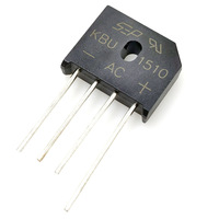 Redresseur en pont KBU1510 15A 1000V à montage traversant DIP4 Diode monophasée