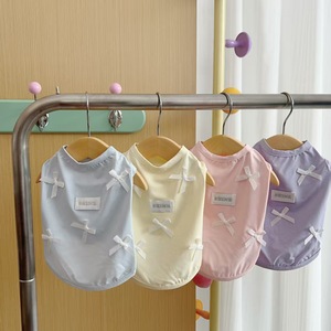 Ropa para perros estilo Instagram, chaleco fino y fresco de verano, ropa sencilla de color liso para gatos, Bichones y perros Teddy. - Product Image 1
