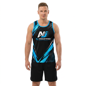 Sports Vest Men's Summer <b>Loose</b> Sleeveless Breathable Anti-UV Eco-Friendly Casual Fitness Sweat Running Basketball Quick <b>Tank</b> <b>Top</b> - Product Image 1