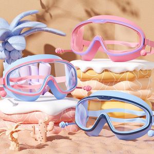 Children's Large <b>Frame</b> Swimming Goggles Waterproof Anti-fog High Definition For Kids Swim Equipment - Product Image 1
