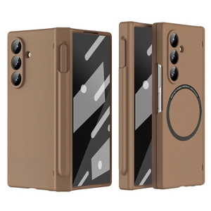 Funda Magnética Ultrafina CHAOYIDIAN para <span class=keywords><strong>Samsung</strong></span> <span class=keywords><strong>Galaxy</strong></span> <span class=keywords><strong>Z</strong></span> <span class=keywords><strong>Fold</strong></span> 5 6 7 con Ranura para S Pen, Protección Completa de 360° y Cubierta de Pantalla de Vidrio - Product Image 2