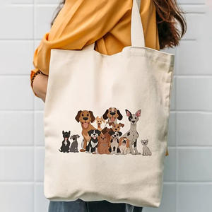 Sac à main décontracté vintage en toile Hua Cheng - Réutilisable, meilleur cadeau pour les amis, fermeture personnalisée, doublure, voyage, shopping, toutes saisons - Product Image 2