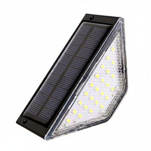 Lampe solaire triangulaire <span class=keywords><strong>LED</strong></span> TSINYE pour marches, lumière chaude, éclairage solaire <span class=keywords><strong>LED</strong></span> pour l'extérieur, décoration pour terrasse, marches d'entrée, jardin - Product Image 1