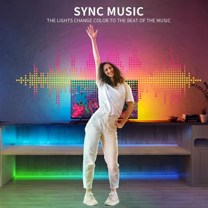 Barra de luces LED RGB, control inteligente por Bluetooth, sincronización de música, control remoto, decoración flexible para dormitorio - Product Image 4