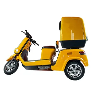 2024 caminhão de entrega de alimentos triciclo elétrico adulto elétrico 2000w veículo logístico 60v scooter elétrico 3 rodas