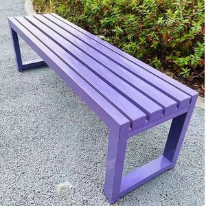 Modern Style Professional Long Iron <b>Metal</b> Patio <b>Bench</b> for Warehouse Outdoor Use - Product Image 5