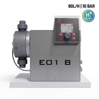 Bomba Dosificadora Digital BLDC de 90L/H y 10 Bar, PVC IP65, RS485 Modbus 4-20mA para Electrolizador de Hidrógeno Verde, Caldera RO, OEM