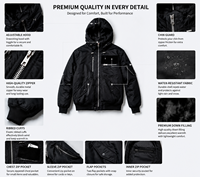 Veste d'hiver matelassée convertible pour homme sur mesure avec manches amovibles et capuche – Fabricant