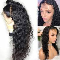 Perruque Lace Front à Ondulations Longues en Cheveux Humains Vierges Brésiliens 100% avec Dentelle HD Marron Clair