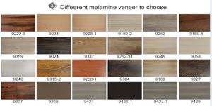 Meuble TV en bois <span class=keywords><strong>blanc</strong></span> enduit de résine de mélamine de panneau pressé plat en bois d'ingénierie avec le stockage ouvert de roues - Product Image 5