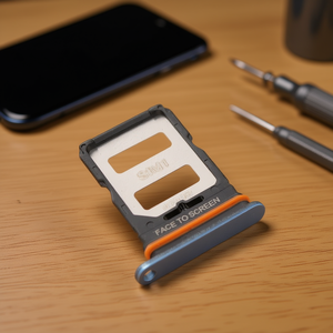 Bandeja para tarjeta SIM para Xiaomi 12T Mi12T azul, de cara a la pantalla - Product Image 3