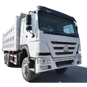 6*4 sử dụng xe tải tự đổ nóng trắng xe tải chất lượng cao chế biến giá ưu đãi có thể được tùy chỉnh