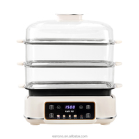 Cuisinière électrique multifonction à vapeur à chaleur rapide détachable en acier inoxydable cuisson fruits de mer marmite à légumes marmite à vapeur