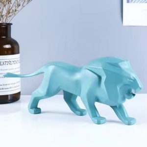 Artigianato in Resina per Decorazione Casa, Ornamenti Geometrici Nordici a Forma di <span class=keywords><strong>Leone</strong></span>, Re della Foresta, Personalizzabili, Vendita all'Ingrosso - Product Image 2