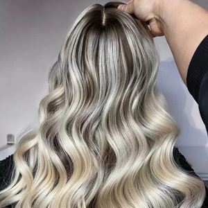 Brun foncé Balayage Couleur Soie Dentelle Perruque Super Naturel 100% Vierge Européenne Cheveux Soie Top Lace Front Perruques pour Blanc Sans Colle - Product Image 5