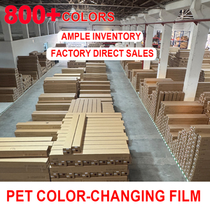 <span class=keywords><strong>Film</strong></span> teinté PET à changement de couleur, directement de l'usine, 1,52x17M, <span class=keywords><strong>film</strong></span> protecteur anti-rayures avec canaux d'air, sans bulles - Product Image 1