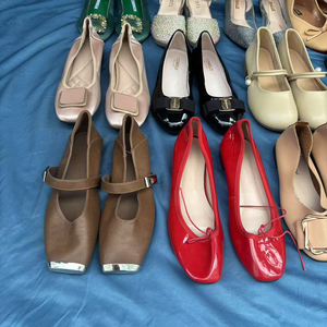 Chaussures plates et sandales d'été pour femmes de <span class=keywords><strong>grande</strong></span> qualité, en vrac, usagées, bon marché, chaussures à talons hauts pour femmes - Product Image 2