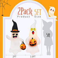 Stand gonflable fantôme Ourwarm pour les décorations de fête d'Halloween