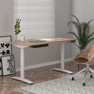 OMNI Modern ergonomik dayanıklı dikdörtgen bacak ekonomik 2 motorlar 3 aşamaları yüksekliği ayarlanabilir ayakta ev ofis masası masası - Product Image 4