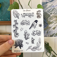 Feuille d'autocollants personnalisés imprimés par le fabricant, autocollants transparents découpés à la forme, résistants à l'eau, pour dessins animés