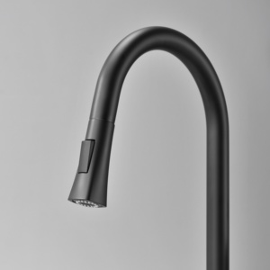 Robinet de <span class=keywords><strong>cuisine</strong></span> <span class=keywords><strong>mitigeur</strong></span> extractible à poser sur plan, eau chaude et froide, avec poignée en alliage de zinc, noyau en laiton, tête en ABS et flexible de 60 cm - Product Image 2