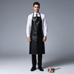 Bán Buôn Nặng Sọc Vải Tạp Dề Biểu Tượng Tùy Chỉnh In Da Nhà Bếp Nấu Ăn Làm Sạch Quần Áo Bền Có Thể Giặt Bông - Product Image 2