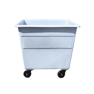 1200L court délai de livraison chariot élévateur bac en vrac 1410mm Dia X 935mm hauteur 375 Gal capacité antirouille étanche HDPE rotomoulage - Product Image 6