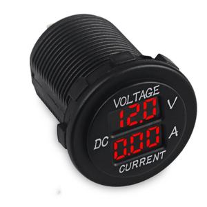 DC12-24V เครื่องวัดแรงดันไฟฟ้าจอแสดงผลดิจิตอล LED แบบคู่0.1 10A 2-in-1เครื่องทดสอบมิเตอร์วัดแรงดันไฟฟ้ากันน้ำสำหรับเรือยานพาหนะทางทะเลรถ ATV - Product Image 6