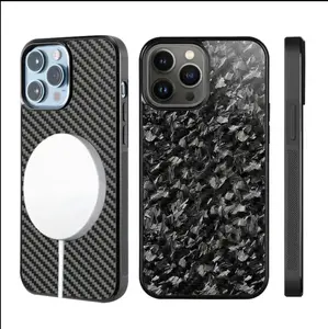 Mode Design 100% Echte Gesmede Koolstofvezel + TPU Telefoon Case Voor Iphone 15pro Max/15pro // 15/14pro/14/14 Pro Max Carbon Case