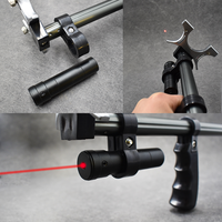 Fusil de chasse à catapulte en acier inoxydable avec tête de tir, tige extensible, laser rouge de précision, bandes élastiques, poids 500g, pour oiseaux 14+
