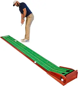 Vente chaude <span class=keywords><strong>Mini</strong></span>/pliable Pratique Base En Plastique <span class=keywords><strong>Intérieur</strong></span> Extérieur Golf Putting Mat Avec Auto Ball Retour-Tapis - Product Image 1