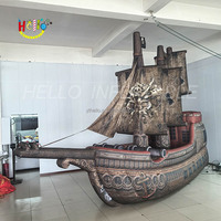 Thème nautique accessoires de scène décoration gonflable dessin animé Pirate bateau modèle gonflable Viking bateau