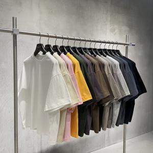 Camiseta de Verano para Hombre, Corte Cuadrado, Algodón Sorona, Estilo Casual, Básica, Lisa, con Impresión de Logotipo de Alta Calidad - Product Image 1