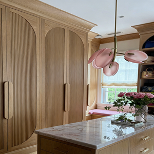 Sistema de Armario Modular Personalizable, Armario de Madera Moderno y Minimalista con Puertas Verticales de Listones, Mueble de Dormitorio - Product Image 4