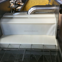 Applicateur de pâte à beignets et youtiao modèle Jcsk-200 en acier 304, capacité 200 kg/h, pour enrobage de pâtes frites torsadées, 1,25 kW, avec convoyeur de 200 mm et pompe à roulement