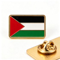 Broche en métal émaillé drapeau palestinien, best-seller