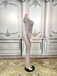 فستان سهرة فاخر مرصع بالألماس لعام 2022، فستان ماكسي فاخر للنساء لحفلات العشاء والمناسبات المسائية - Product Image 2