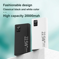 Batterie externe portable haute capacité personnalisée 20000 mAh pour téléphones mobiles, chargeur numérique pour écran d'appareil électronique, compatible iPhone