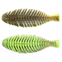 LUTAC Nouveau et amélioré PVC Slow Sinking Sea Bass Thousand-layer Fish Soft Fishing Lure Craw Sequins Simuler Real Fish Mandarin