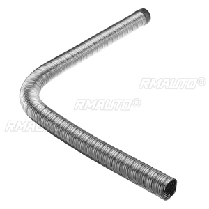 Tubo de escape de doble capa de 24 mm y 60 cm para calefactor de coche, manguera de escape de aire diésel para calefacción de estacionamiento, línea de acero inoxidable para Webasto - Product Image 2