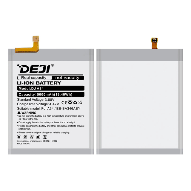 DEJI EB-BA346ABY Phone Replacement Custom Battery for Repair A34 A54 5G A25 A55 GB31241-2014
