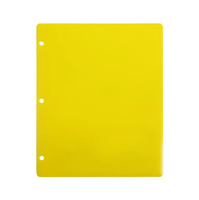 Classeurs en plastique PP durables format Lettre à 3 trous, avec 2 pochettes, pour l'organisation de documents scolaires et de bureau – Vente en gros