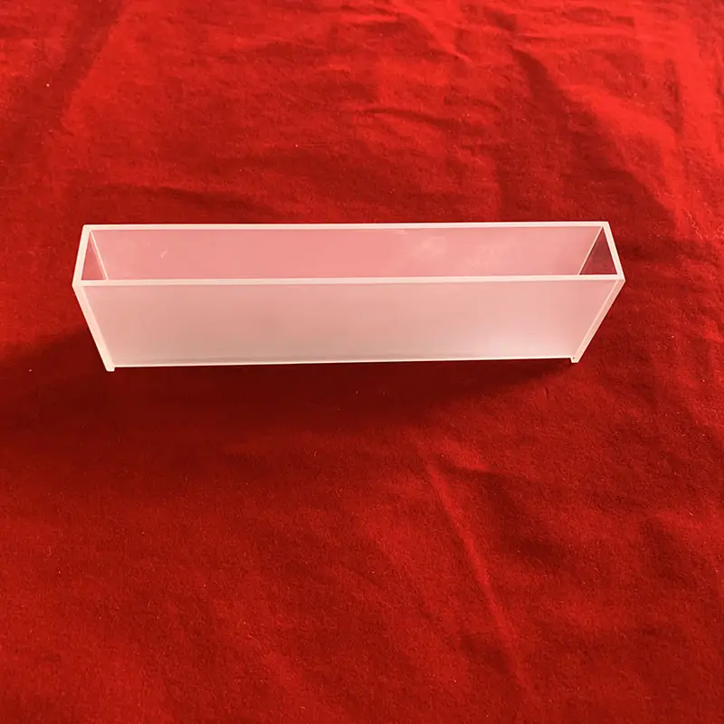 क्वार्ट्ज क्युवेट 10/20/30/50mm स्टैंड Fluorometer सेल ढक्कन के साथ ग्लास क्वार्ट्ज क्युवेट
