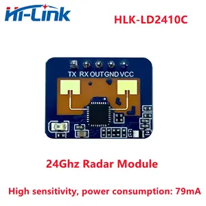 Hilink Nieuwe 24Ghz Mmwave Menselijke Aanwezigheid Sensor Bewegingsmodule HLK-LD2410C