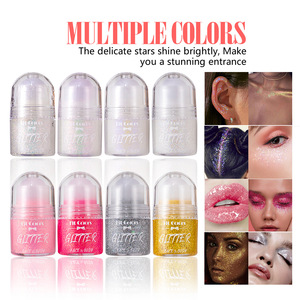 Gel Brillante con Lentejuelas para Maquillaje Facial y <span class=keywords><strong>Corporal</strong></span>, Color Rosa, Blanco Perla, <span class=keywords><strong>Brillo</strong></span> Intenso, Iluminador, Resistente al Agua, Maquillaje para Escenario - Product Image 2