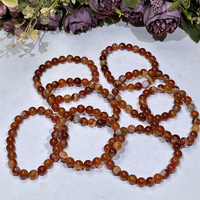 Vente en gros tendance perles rondes de 8mm bracelet de guérison en cristal de sardonyx thème mascotte style Feng Shui pour bijoux de mode