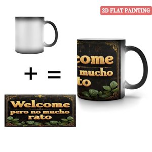 Frosted Black <b>Ceramic</b> <b>Mug</b> 11oz Heat Color Changing Gift Cup For Printing - Product Image 4