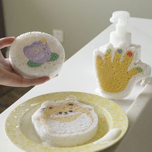Compressed Animal Shape Dishcloth Cartoon Wood Pulp Sponge For <b>Pots</b> And Pans - Product Image 3