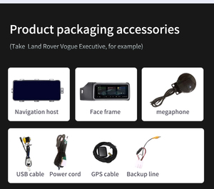 Radio con Android 13 de 12.3 Pulgadas, 8+256GB, Octa Core, 4G, CarPlay, WiFi, BT, GPS para Land Rover <span class=keywords><strong>Vogue</strong></span>, Mantiene el DSP Original del Auto - Product Image 4